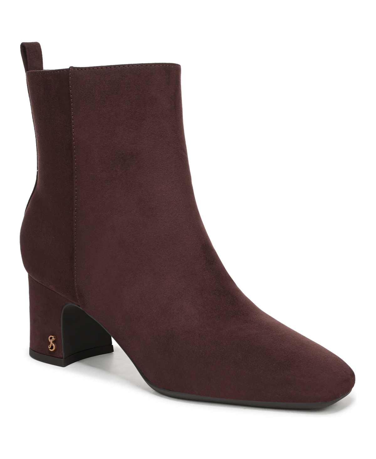 Sam & Libby Women's Yvonne Square Toe Booties In Brown