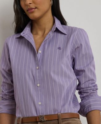 Women's Classic-Fit Striped Broadcloth Shirt