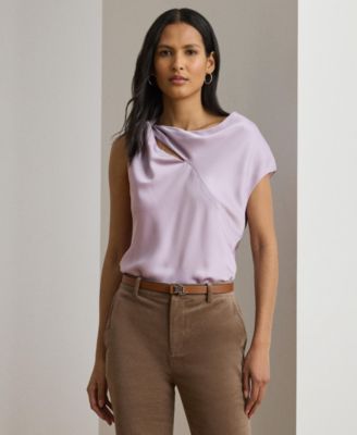 Lauren Ralph Lauren - Women's Charmeuse Asymmetrical Blouse