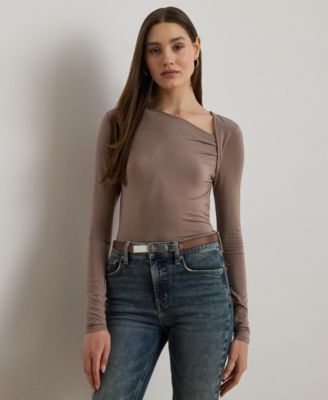 Women's Stretch Jersey Asymmetrical Top
