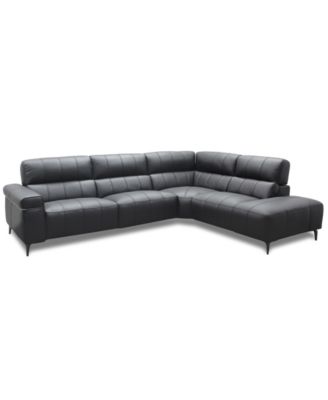 Wyndill 2-Pc. Leather Sectional with 1 Power Recliner, Exclusively at Macy's