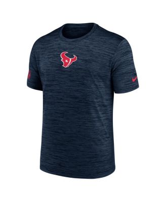 Men's Navy Houston Texans Big Tall Sideline Velocity Performance T-Shirt