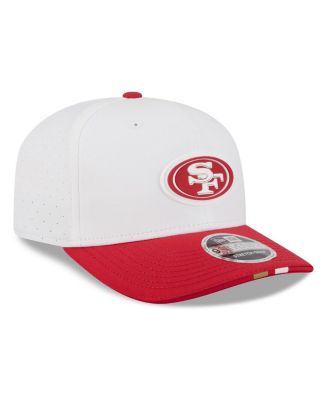 Men's White/Scarlet San Francisco 49ers 2025 NFL Training Camp 9SEVENTY Adjustable Hat