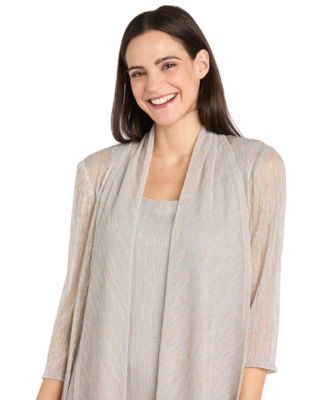 Women's Metallic Crinkle 2-Pc. Dress