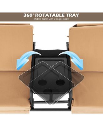 Porch Swing Hammock Chair with Adjustable Canopy