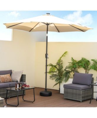 27 lbs Fillable Round Umbrella Base Stand for Yard Garden Poolside