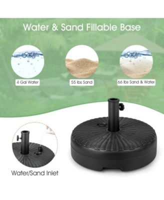 18 Inch Fillable Heavy-Duty Round Umbrella Base Stand