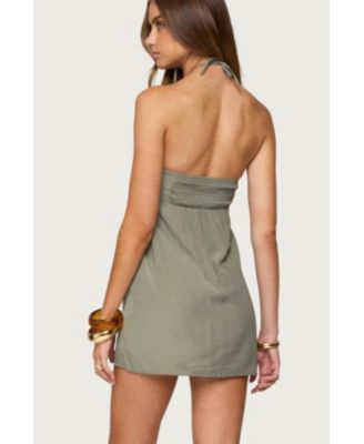 Women's Anetta Keyhole Halter Mini Dress