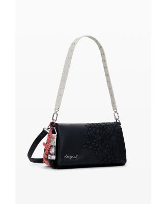 Women's Medium faux leather embroidered crossbody bag