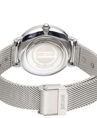 Women's Silver Stainless Steel Bracelet Watch, 32mm