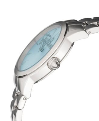 Women's Silver Stainless Steel Bracelet Watch, 36mm