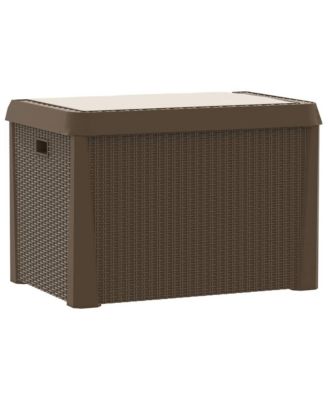 Garden Storage Box Brown Polypropylene (PP) Large