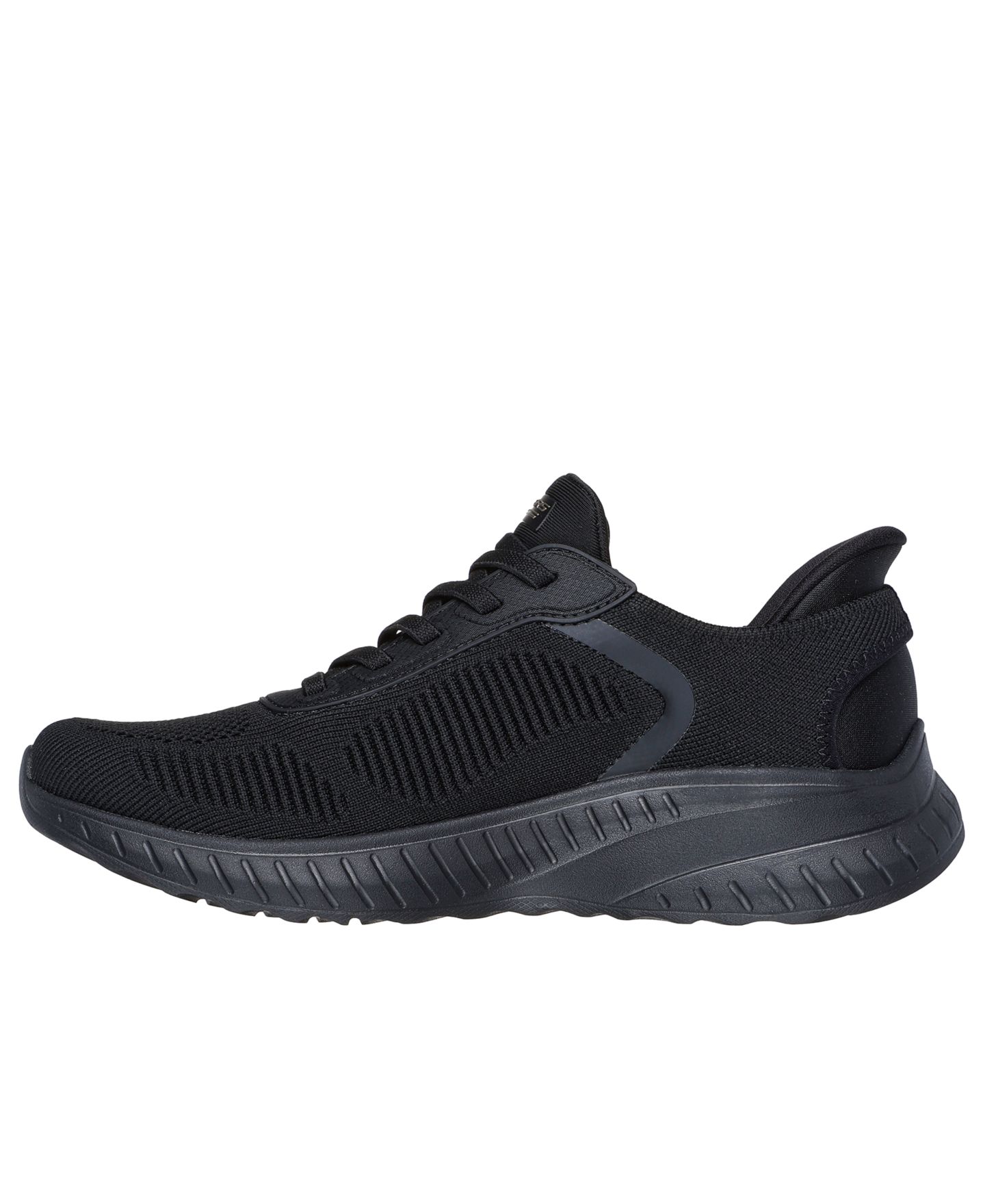 Женские кроссовки Skechers Slip-Ins: Bobs Sport Squad Chaos Walking Sneakers Wide Width, цвет: Чёрный — фото 3