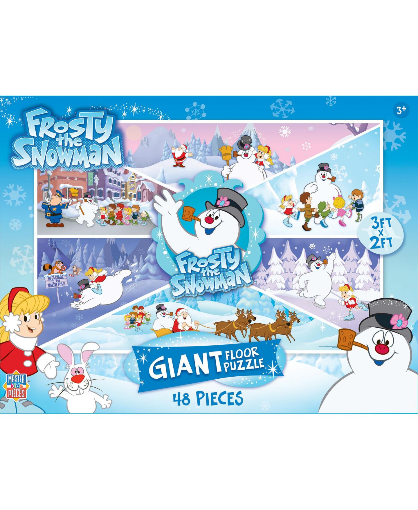Детский пазл MasterPieces Puzzles Frosty the Snowman 48 Piece Floor Jigsaw Puzzle — фото 1