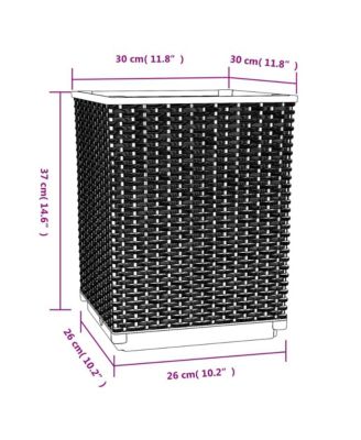 Planters 2 pcs White 11.8"x11.8"x14.6" Polypropylene