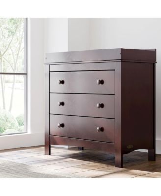 Noah 3 Drawer Chest with Changing Topper (Espresso)