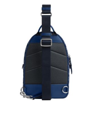 COACH Men's Charter Signature Denim Backpack - Macy's