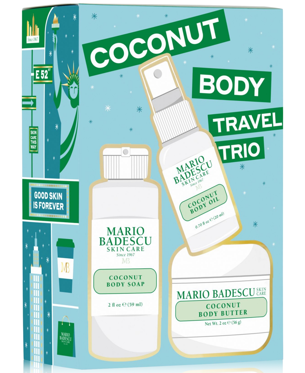 Mario Badescu 3-pc. Coconut Body Travel Set In Transparent