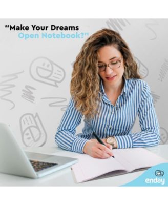 Composition Notebooks College Ruled Paper, Pink Hard Cover Composition Notebook, Premium Lined Composition Books, 100 Sheets Ruled Notebook