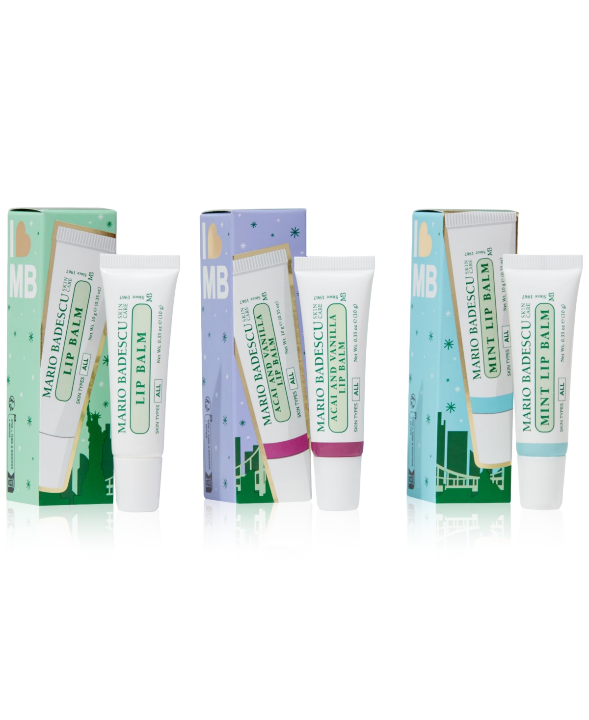 Mario Badescu 3-pc. Lip Balm Set In Transparent