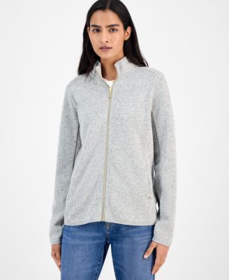 Nautica Jeans - Women's Zip-Front Fleece Sweater jacket