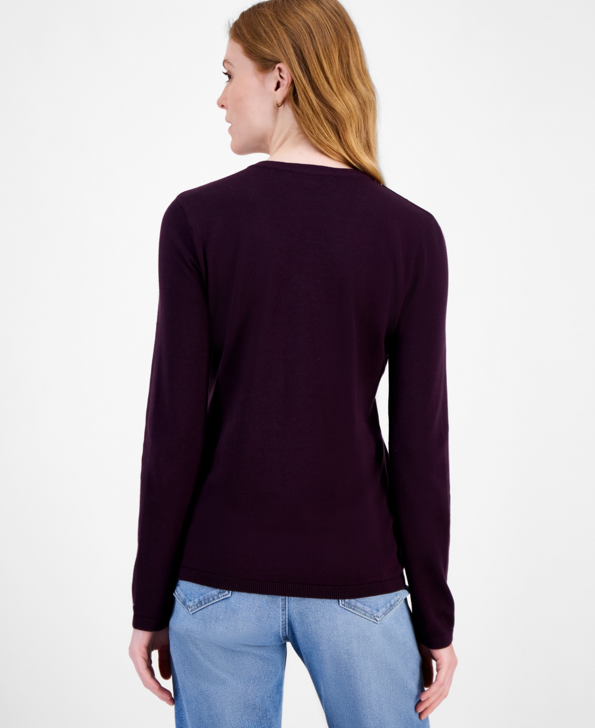 Tommy Hilfiger Women's Cotton Arglye Ivy Sweater In Multi