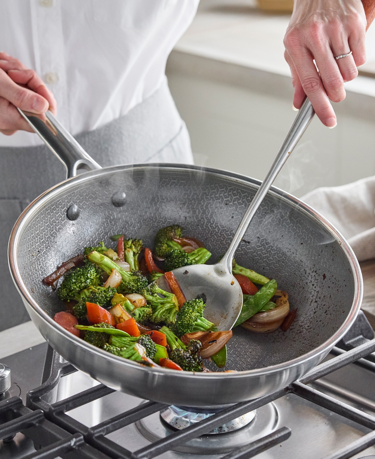 Greenpan Apex Hybrid Ceramic Nonstick 10" Frypan In Gray