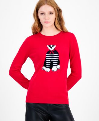 Women's Cotton Graphic Crewneck Sweater