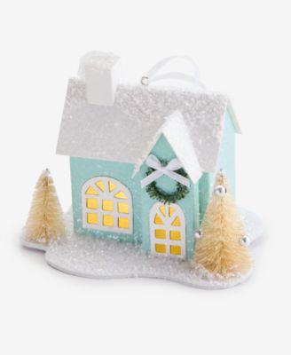 Pastel Shine Light-Up House Ornament, Macy's Exclusive