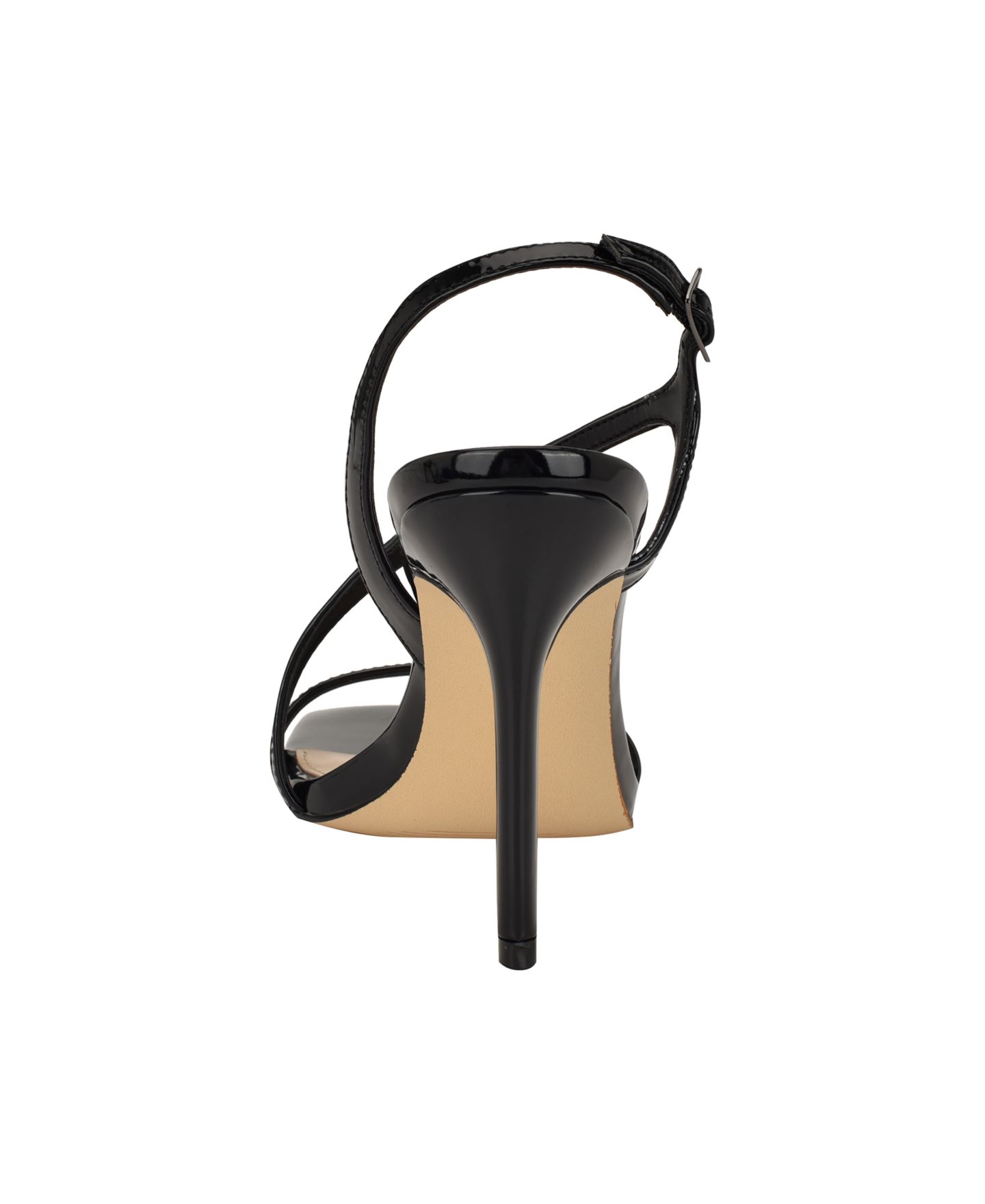 Женские сандалии Calvin Klein Tansley Strappy Stiletto Dress Sandals, цвет: Чёрный лаковый — фото 3