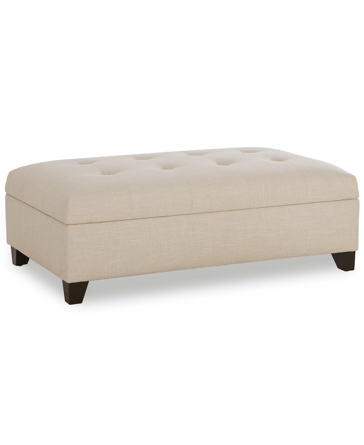 Jonathan Louis Kallison Fabric Storage Ottoman, Exclusively At Macy's In Sand