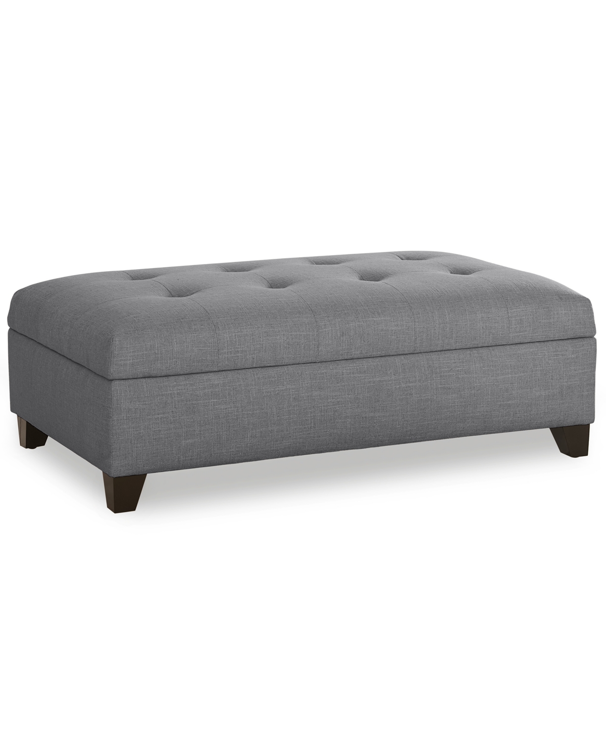 Jonathan Louis Kallison Fabric Storage Ottoman, Exclusively At Macy's In Gray