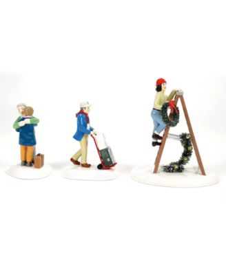 Snow village Friends and Neighbors, Set of 3