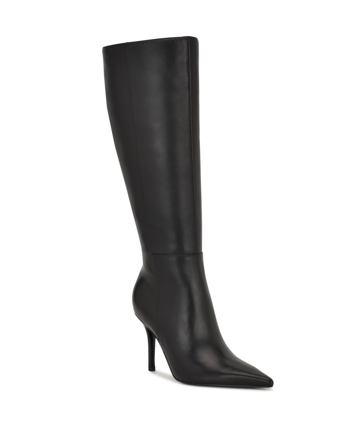 Nine West Gerty Pointed Toe Knee High Boot In Black