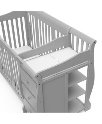 Portofino 4-in-1 Convertible Crib and Changer - Pebble Gray