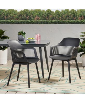 Dahlia Modern Outdoor Chair Weather-Resistant Plastic Minimalist Design