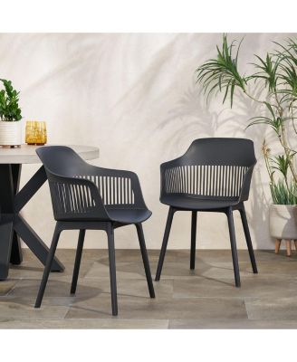Dahlia Modern Outdoor Chair Weather-Resistant Plastic Minimalist Design