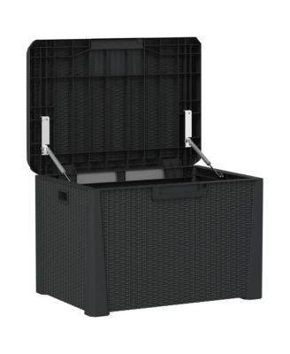 Garden Storage Box Anthracite Polypropylene Medium