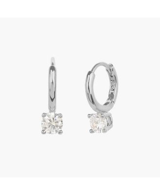 Sterling Plated Anastasia Huggies Delicate Minimal