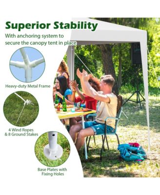 10 FT X 10 FT Outdoor Canopy Tent Heavy Duty Gazebo Shelter w/ Dressed Legs