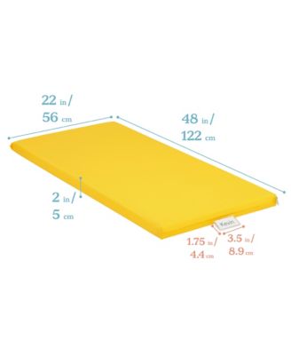 SoftZone Rainbow Rest Mat, 2in, Yellow, 5-Piece