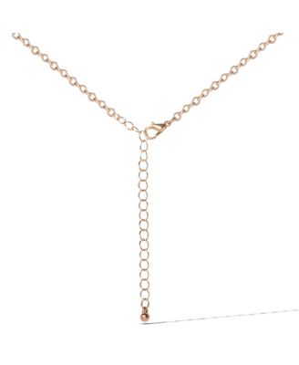 Gold-Tone Textured Cross & Heart Charm Necklace