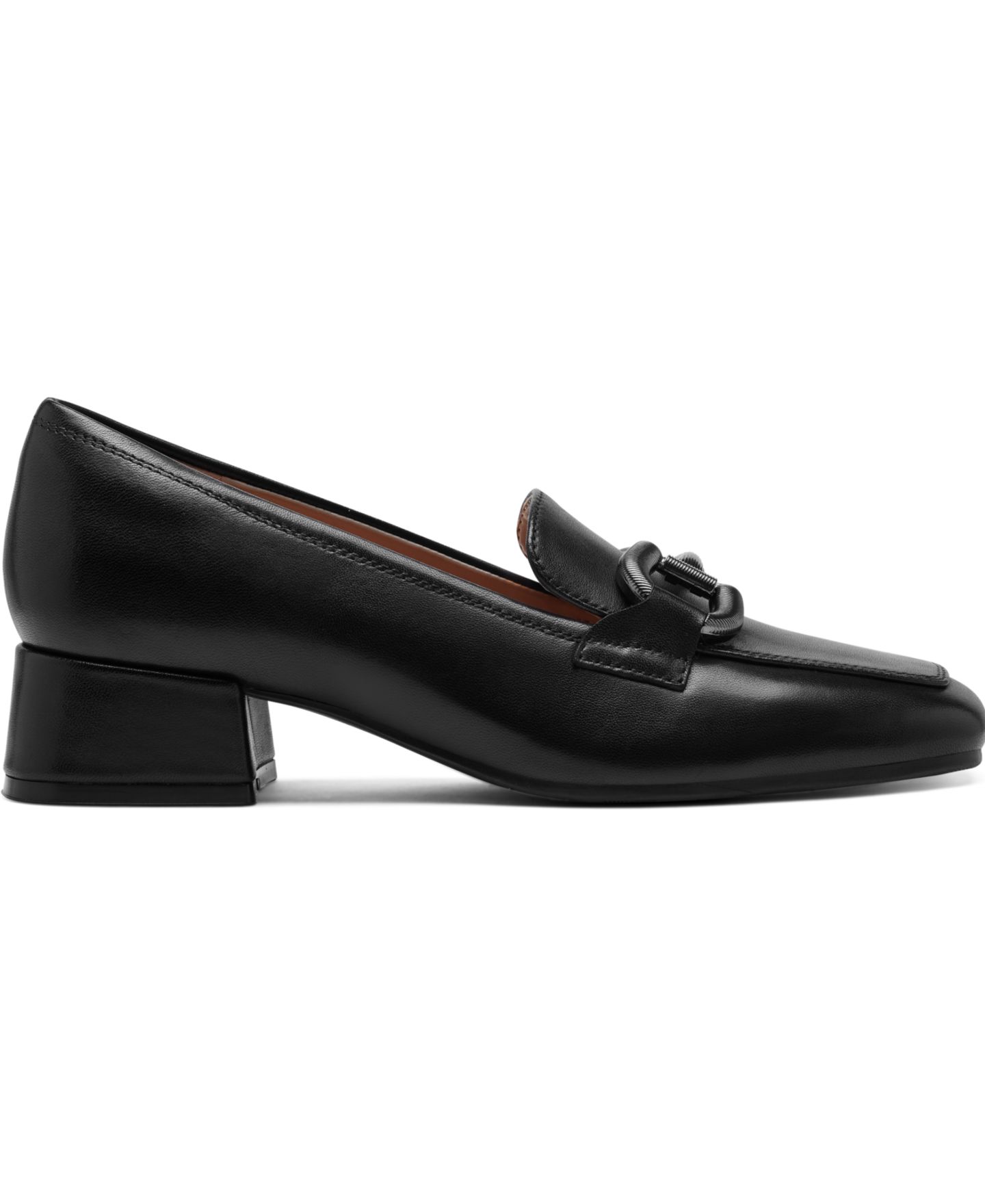 Женские туфли Easy Spirit Franny eFlex Bit Block Heel, цвет: Чёрный кожаный — фото 2