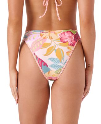 Juniors' Hot Tropics Soul Searcher High-Cut Bikini Bottoms