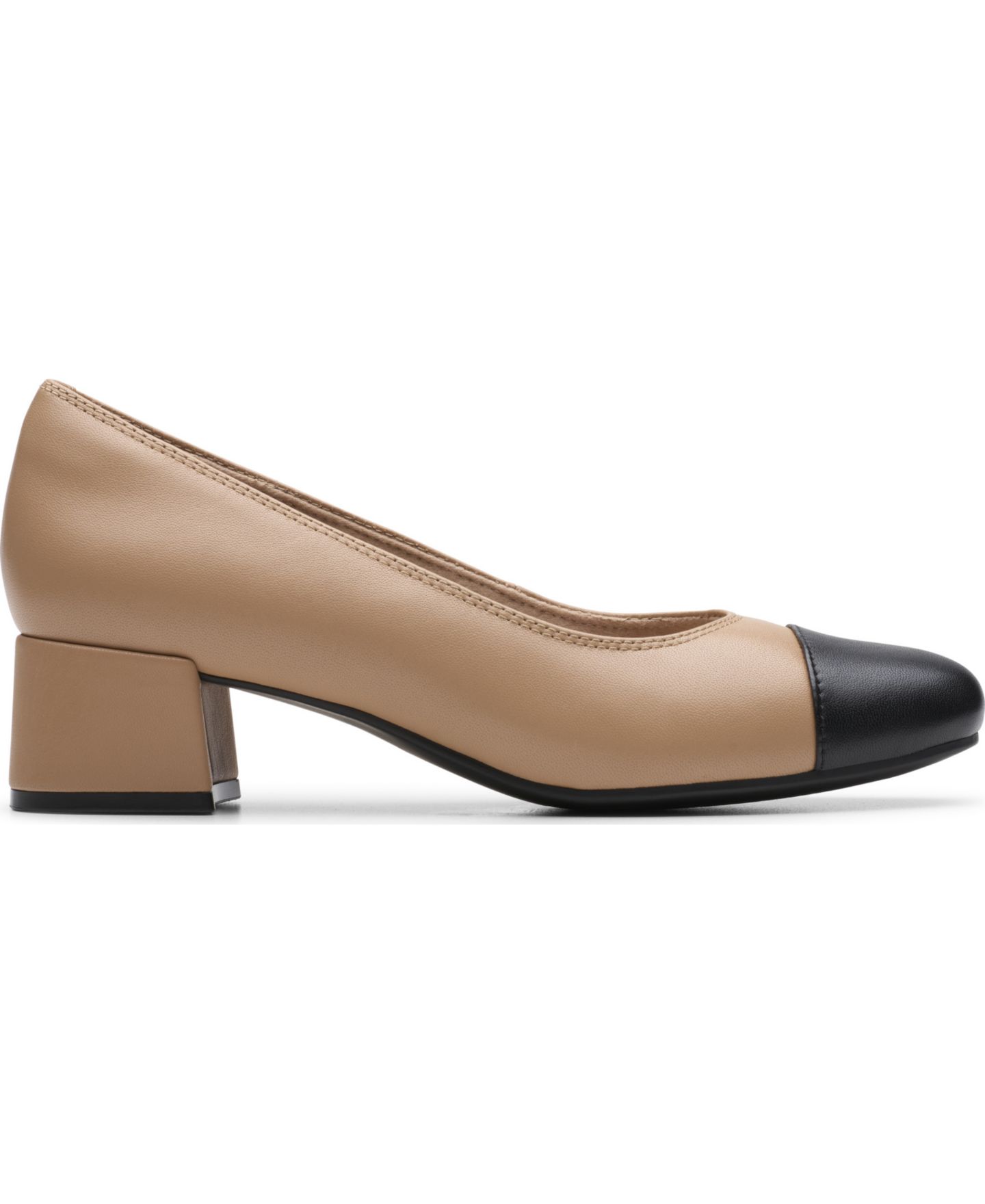 Женские туфли Clarks Iridessa May Slip-On Pumps, цвет: Бежевый кожаный — фото 2