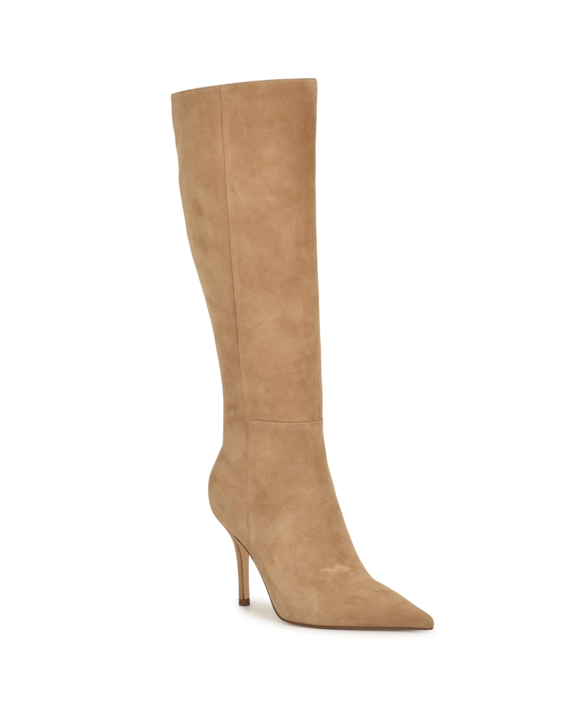 Nine West Gerty Pointed Toe Knee High Boot In Neutral
