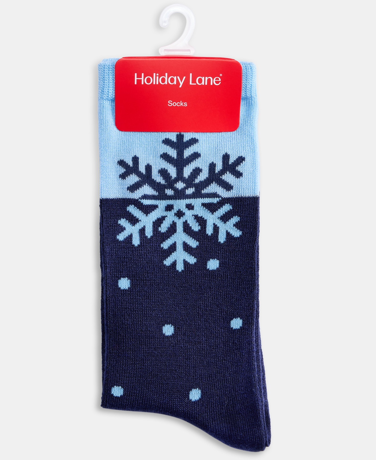 Holiday Lane Women's Holiday Crew Socks, Created For Macy's In Blue