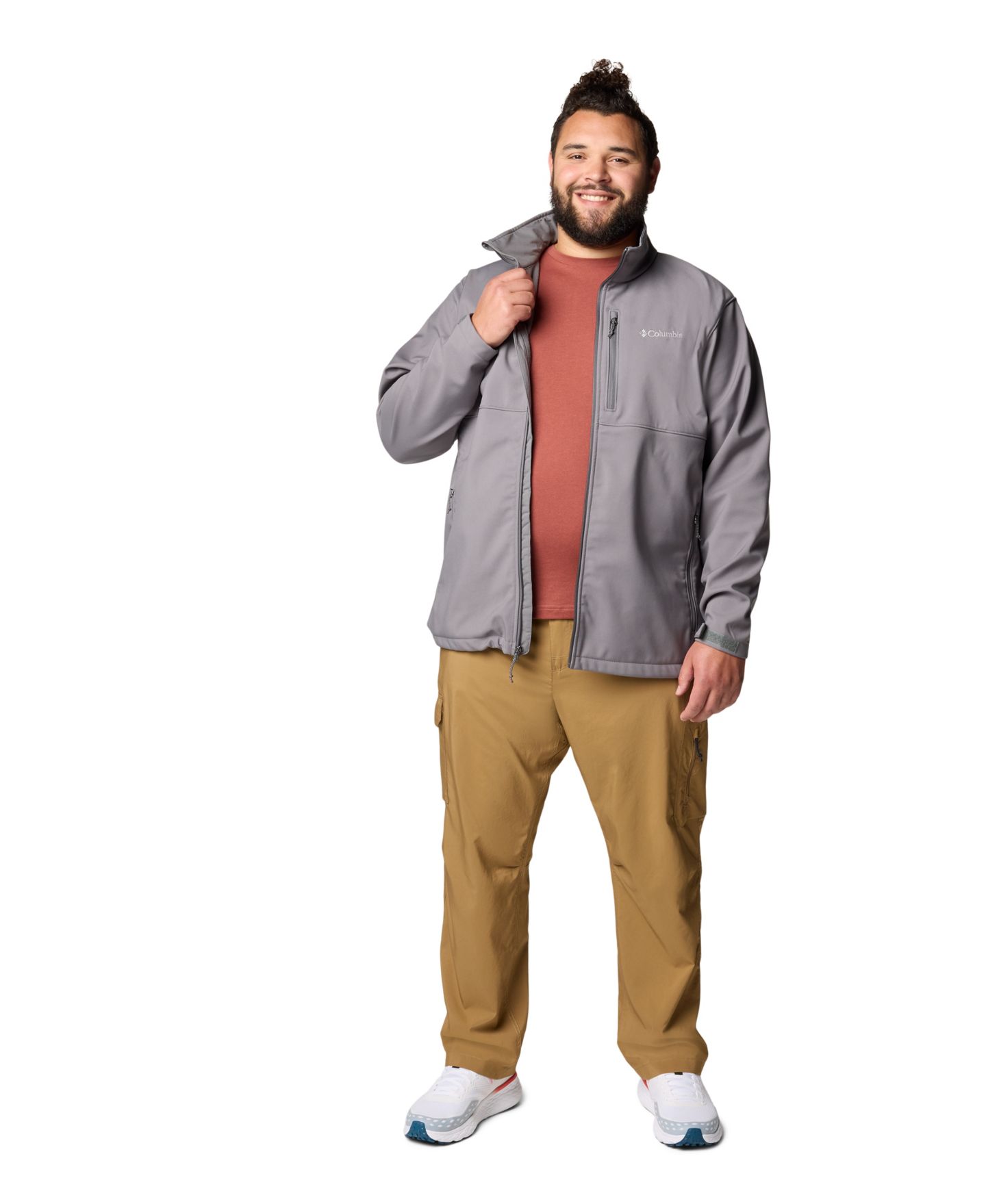 Мужская куртка Columbia Big & Tall Ascender Softshell, цвет: Чёрный — фото 8