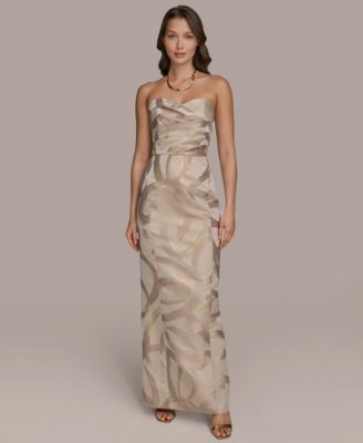 Women's Sweetheart Jacquard Gown