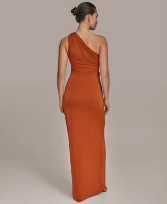Women's Asymmetric Slinky-Knit Gown